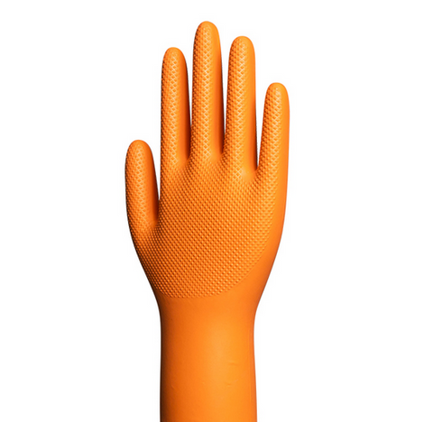 WRP - Orange Eduo Diamond Nitrile Powder Free Gloves