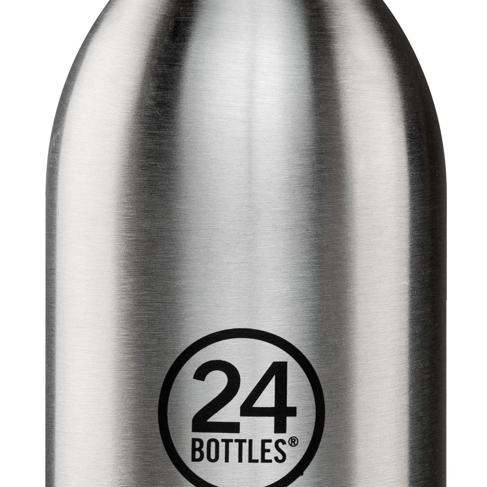 24Bottles CLIMA Bottle (330ml) Double Walled Insulated Stainless Steel Water Bottle, Eco-Friendly Reusable BPA-Free Hot Cold Modern, Portable, Leak Proof for Travel, Office, Home, Gym - Steel