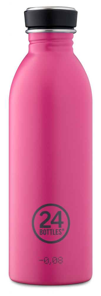 24Bottles URBAN Bottle (500ml) Lightest Insulated Stainless Steel Water Bottle, Eco-Friendly Reusable BPA-Free Hot Cold Modern, Portable, Leak Proof for Travel, Office, Home, Gym -  Passion Pink