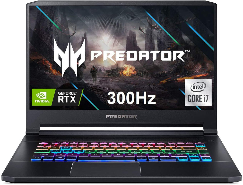 Acer Predator Triton 500 Gaming Laptop - 15.6" FHD 300Hz, Core i7-10750H, 16GB RAM, 512GB SSD, 8GB NVIDIA GeForce RTX 2070 Super - Windows 10 Home