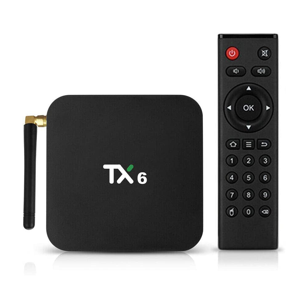 4K Android TV Box [ 4GB DDR3 32GB EMMC ] H6 Quad-Core 2.4G WiFi Bluetooth 4K Ultra HD [Supports Miracast]