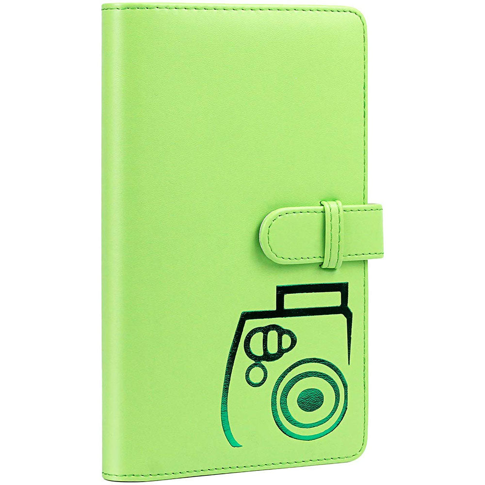 96 Pockets Mini Wallet Photo Album with PU Leather Cover for Fujifilm Instax Mini 9 8 8+ 70 7s 90 25 26 50s Films (Green)