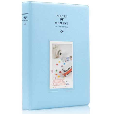 128 Pockets Card Size Pockets Fujiflims Mini Photo Album for Fujifilm Instax Mini 9 7s 8 8+ 25 26 50s 70 9 (Blue)