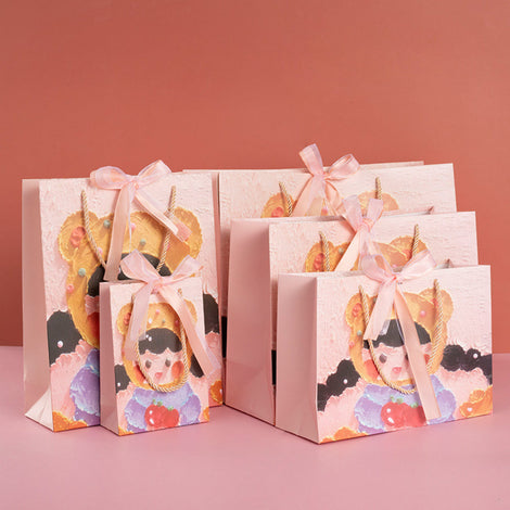 3D Cute Girl Gift Bag - Large 43x32x14cm