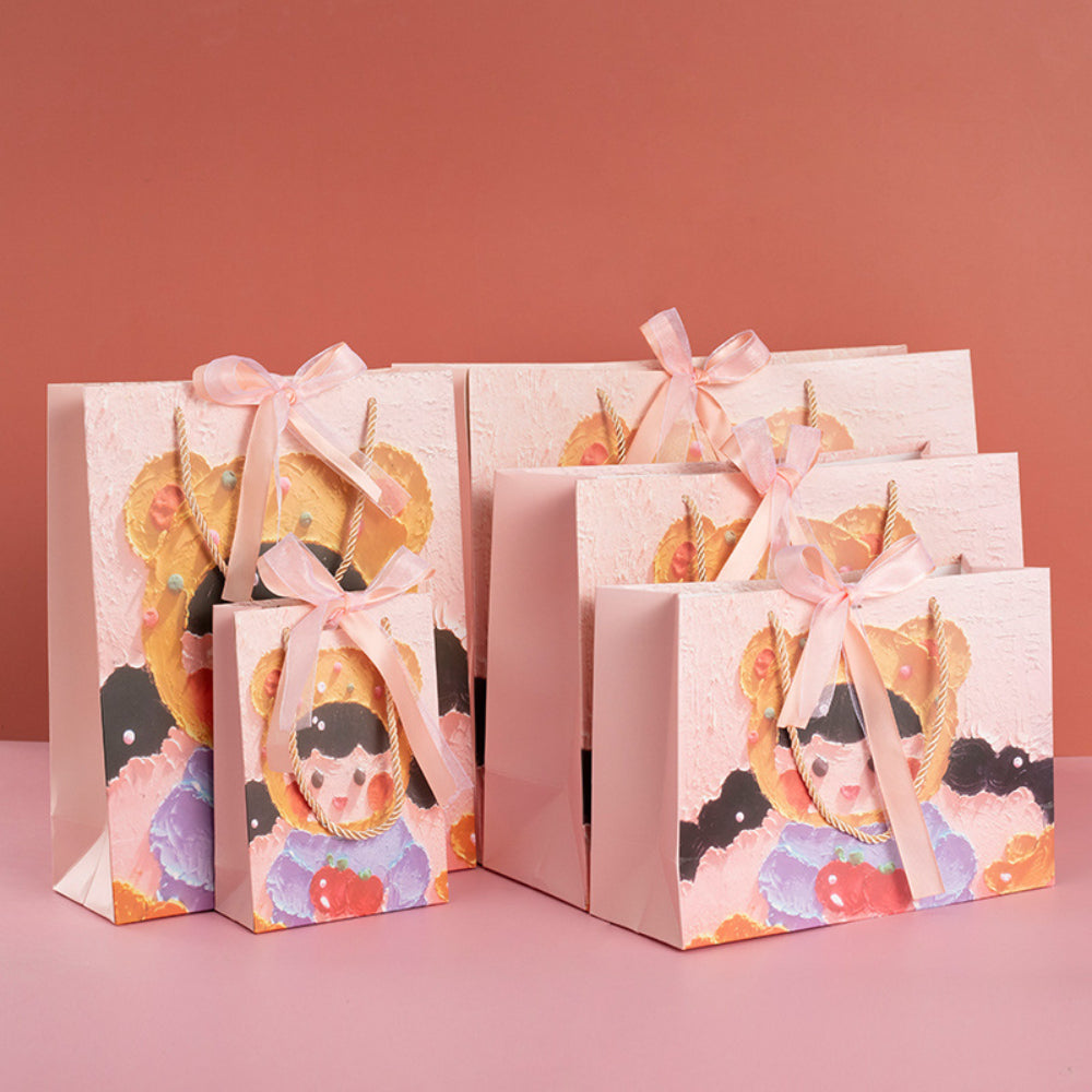 3D Cute Girl Gift Bag - Small 28x20x10cm