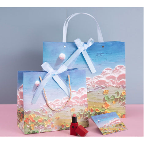 3D Sunrise And Flowers Bloom Bag - Large 35x32x15cm