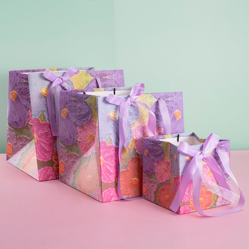 3D Bouquet Of Flowers Square Bag - Large 30x30x30CM