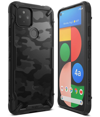 Google Pixel 4a 5G Case Cover| Fusion-X Series| Camo Black