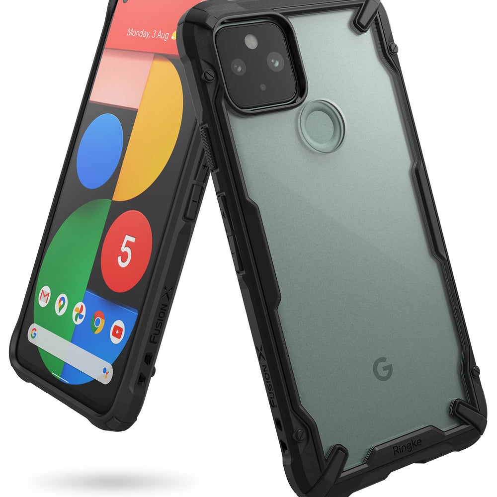 Google Pixel 5 Case Cover| Fusion-X Series| Black