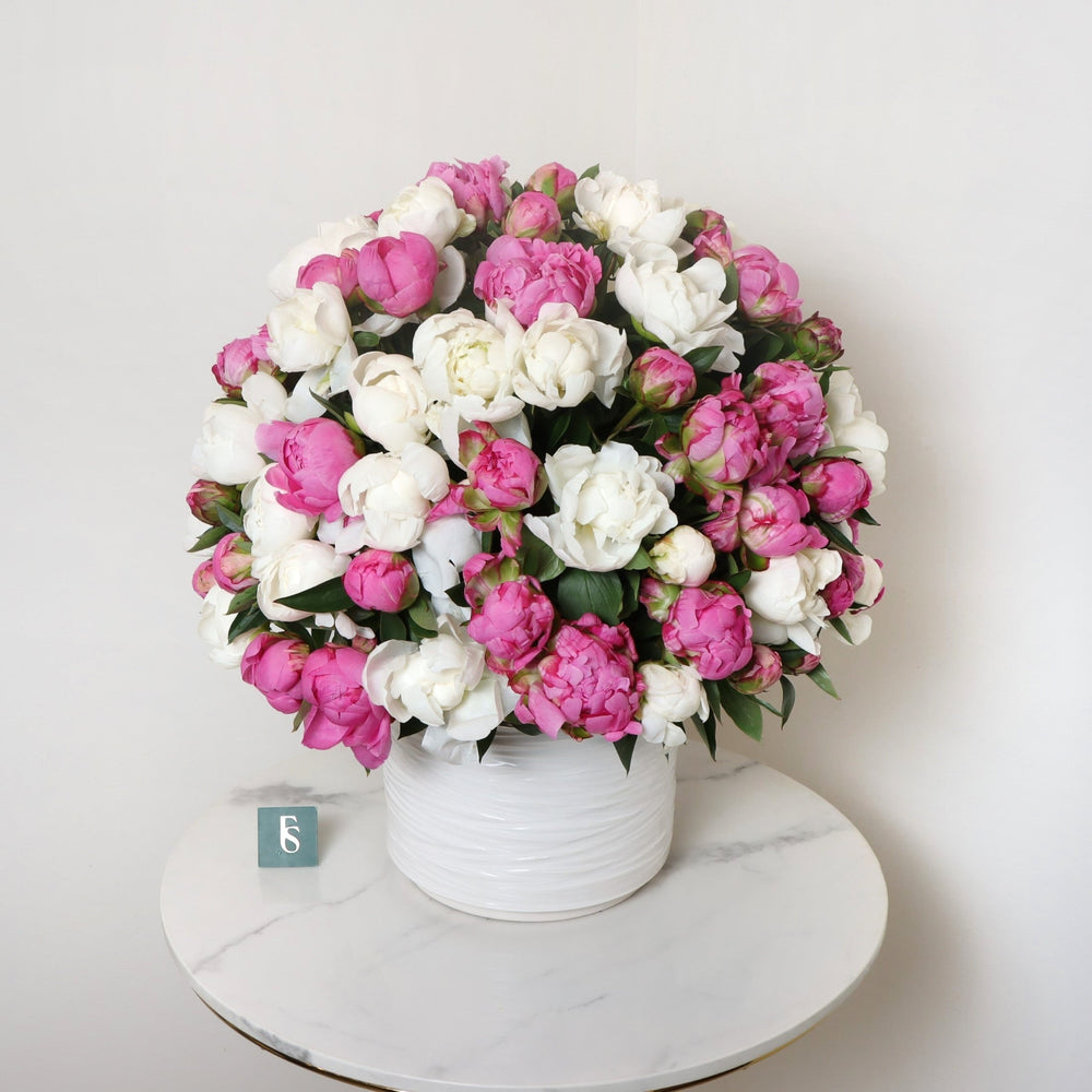 100 Peony Vase