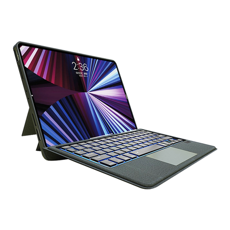 WIWU Mag Touch iPad Keyboard Case For 10.2&quot;/10.5&quot; - Black