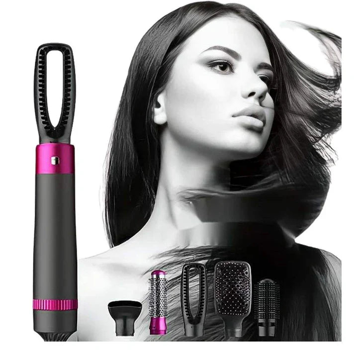 (5-In-1) Volumizer With Ionic Technology 'Hair Brush'