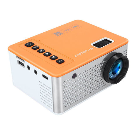 UC28D Portable Mini Projector [LED Lamp 10 ANSI Lumens] Home Education Projector HD [1920x1080 Max Resolution] [USB / TV / AV Ports Included]