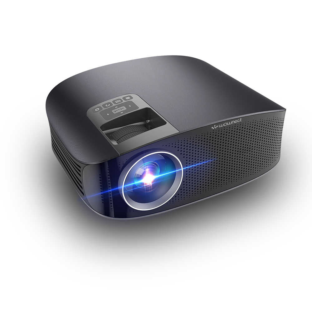 YG600 Wired Sync Multi-screen Upgraded Home Theatre Projector HD 1080P, 2000 Lumens Screen Size Upto 40-200inch, Built-in Speaker 3D Projector