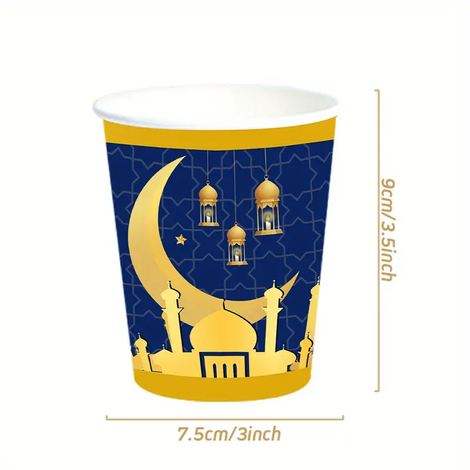 10 pcs Eid Mubarak Paper Cups