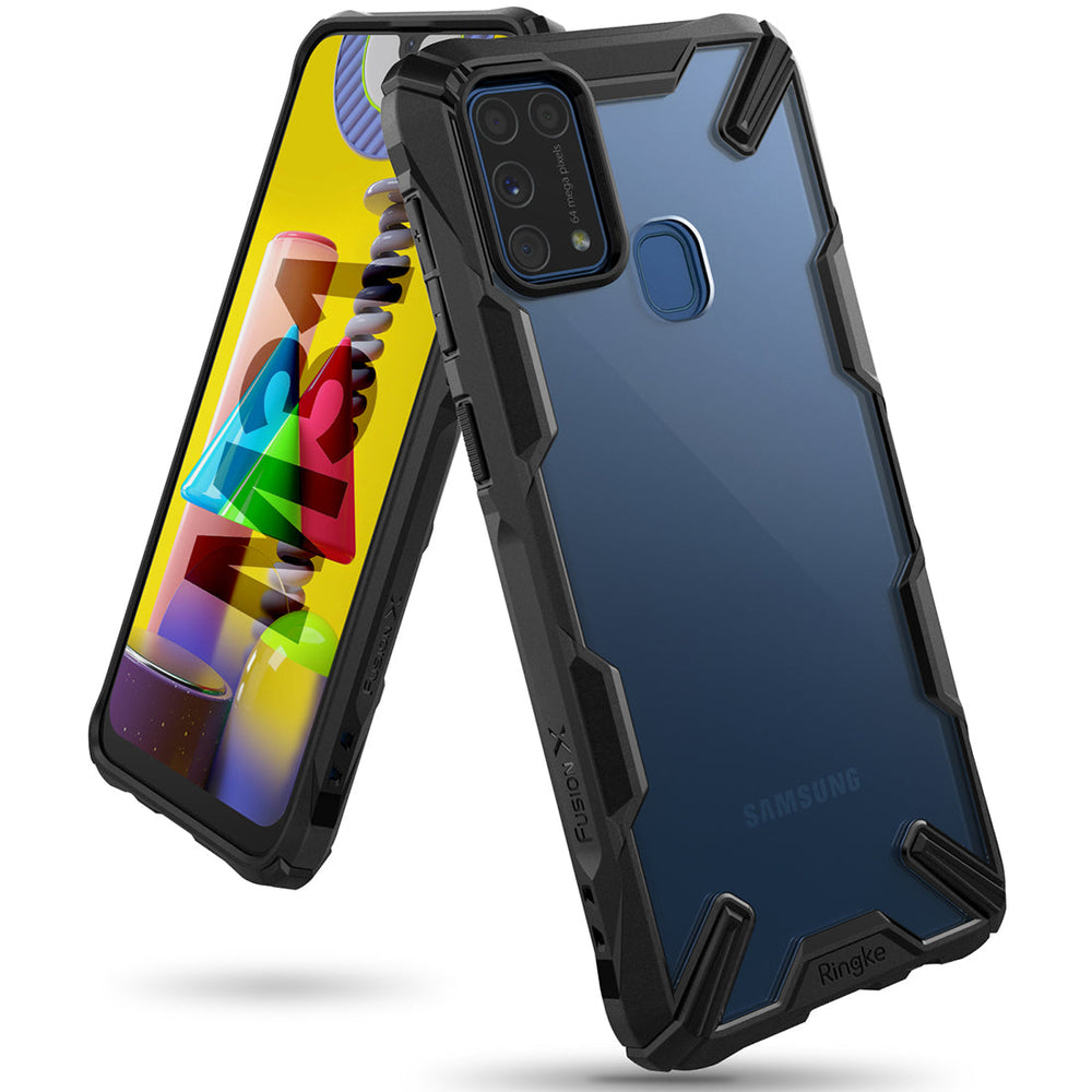 Samsung Galaxy M31 Case Cover| Fusion-X Series| Black