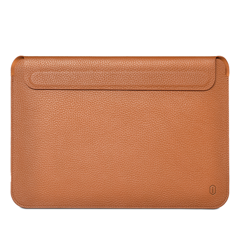 WIWU Skin Pro Genuine Leather Sleeve For Macbook 13.3" - Brown