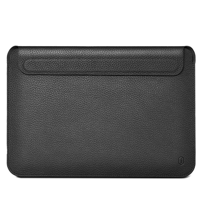 WIWU Skin Pro Genuine Leather Sleeve For Macbook 13.3" - Black