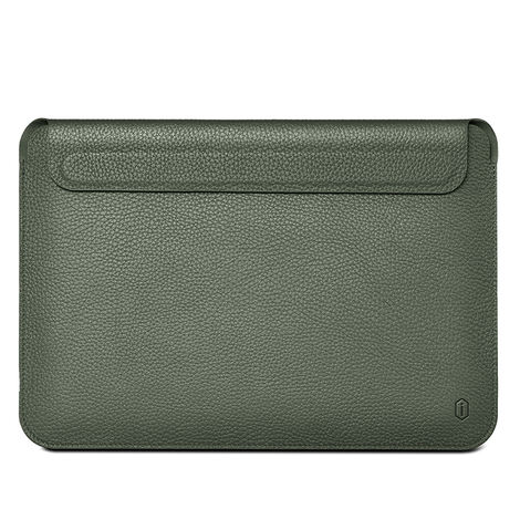 WIWU Skin Pro Genuine Leather Sleeve For Macbook 13.3&quot; - Green