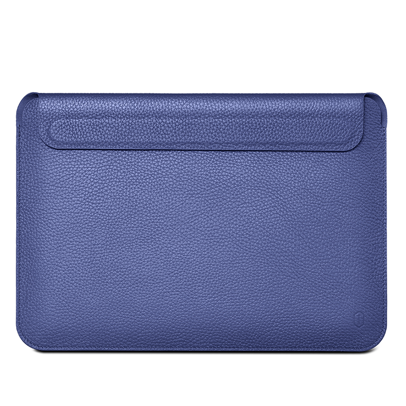 WIWU Skin Pro Genuine Leather Sleeve For Macbook 13.3" - Navy Blue