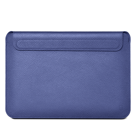 WIWU Skin Pro Genuine Leather Sleeve For Macbook 13.3&quot; - Navy Blue