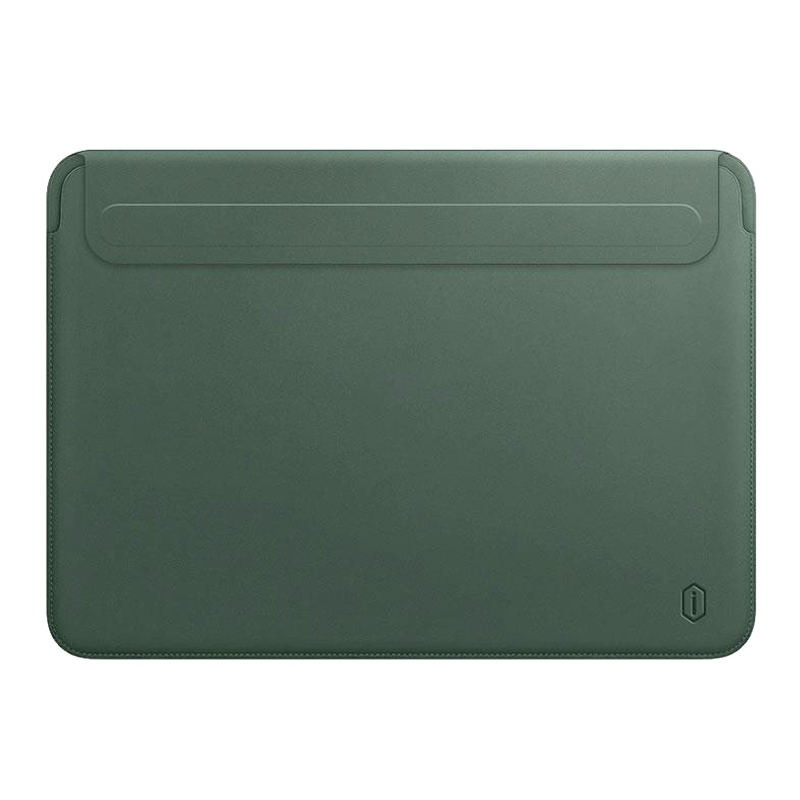 WIWU Skin Pro II PU Leather Sleeve For Macbook Pro 14.2" - Midnight Green