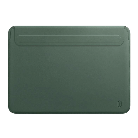 WIWU Skin Pro II PU Leather Sleeve For Macbook Pro 14.2&quot; - Midnight Green