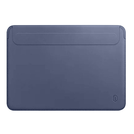 WIWU Skin Pro II PU Leather Sleeve For Macbook Pro 14.2&quot; - Navy Blue