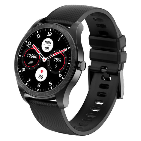 KW11 AMOLED 1.2&apos;&apos; Touch Screen IP68 Waterproof Smartwatch Fitness Tracker with Multi-Sport Mode Heart Rate Sensor Pedometer Compass Real Time