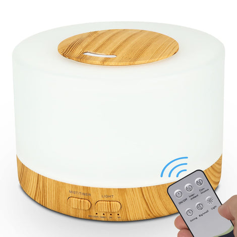 700ml Essential Oil Diffuser Premium 5 In 1 Ultrasonic Aromatherapy Aroma Oil Diffuser Humidifier Remote Aroma Diffuser With Auto Shut-off Function