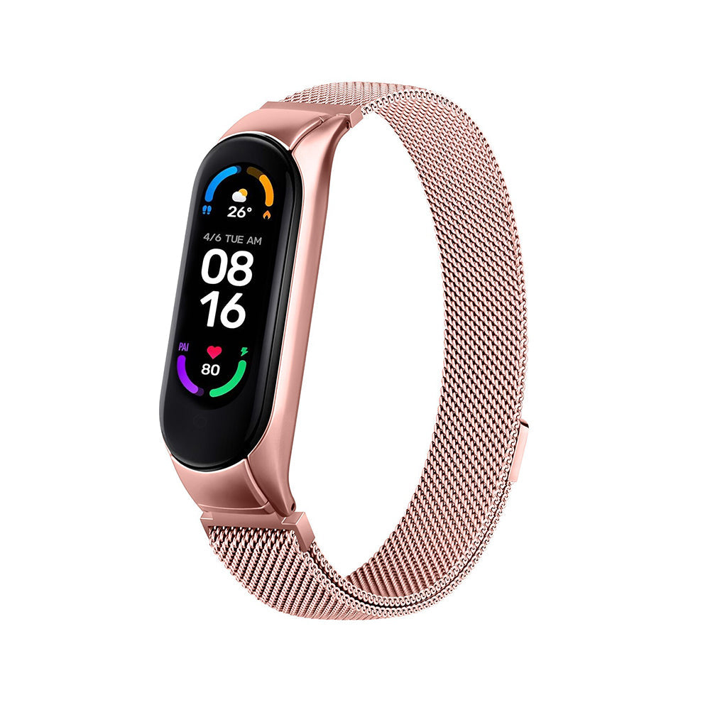 Xiaomi Band 6 /5 | Milanese Watch Band Strap | Rose Gold