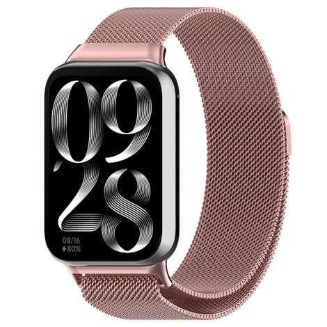 Xiaomi Mi Smart Band 8 Pro &amp; Redmi Watch 4 Milanese Loop Strap | Rose Pink