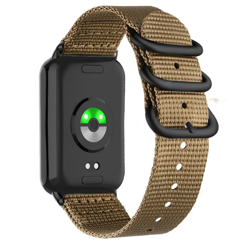 Woven Nylon Strap For Xiaomi Smart Band 8 Pro - Beige