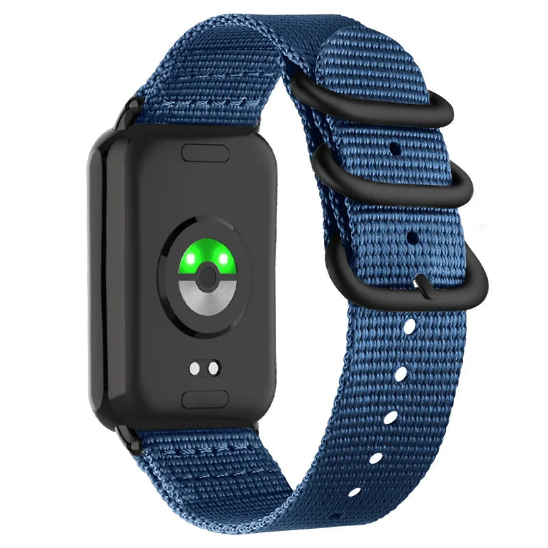 Woven Nylon Strap For Xiaomi Smart Band 8 Pro - Blue