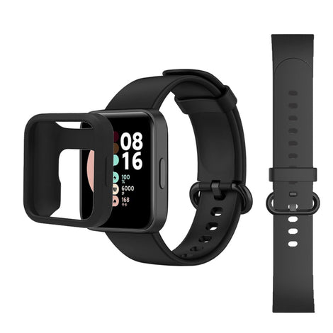 Xiaomi Redmi Watch 2 Lite Band + Watch Case| Silicone Straps Wristband Sport Band |  Black