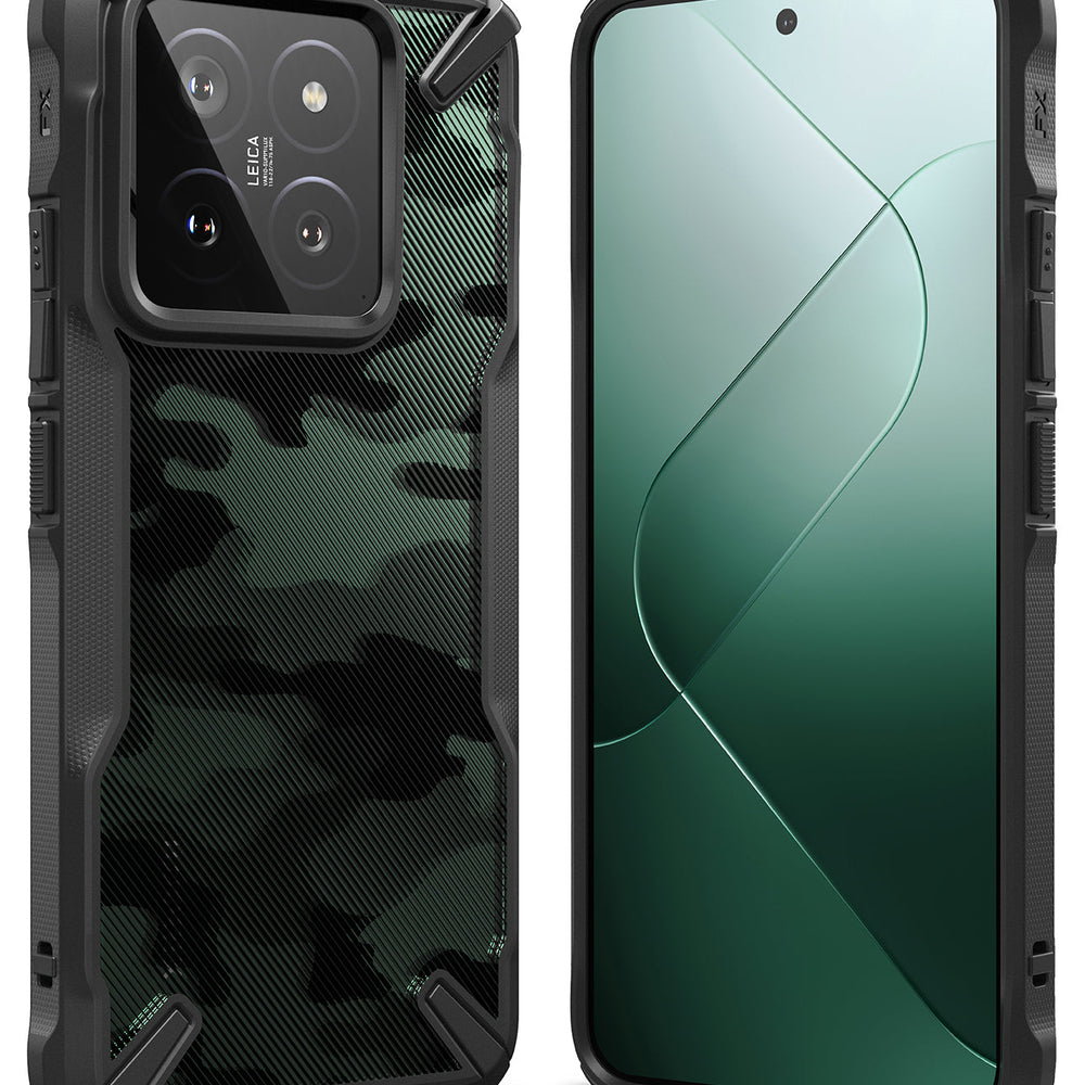 Xiaomi 14 Case Cover  | Fusion X Series | Camo Black