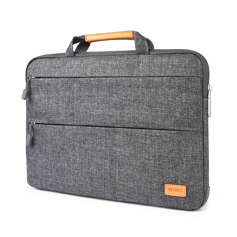 WIWU Smart Stand Laptop Sleeve Case Bag For Macbook Pro/Laptop 15.4" - Gray