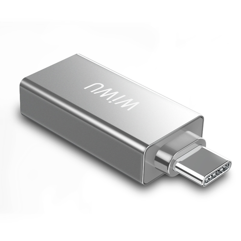 WIWU T02 USB Type-C Hub Zinc Alloy Case - Silver