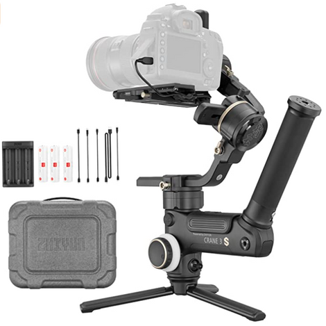 Zhiyun Crane 3S 3-Axis Handheld Gimbal Stabilizer for DSLR Cameras and Camcorder