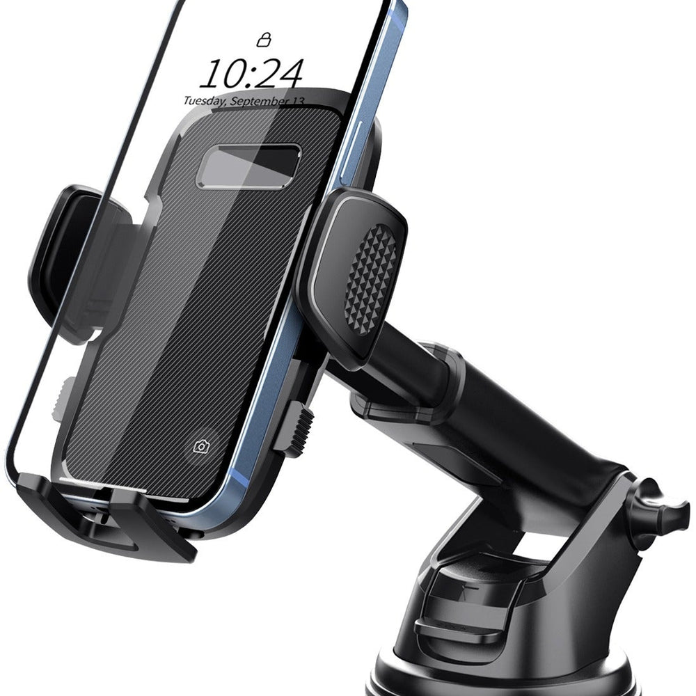 Phone Holder Car Mount - Powerful Suction, Dashboard/Windshield/Air Vent Mount, Universal Accessories, Thick Cases Friendly, Automobile Cell Phone Holder for iPhone Smartphones