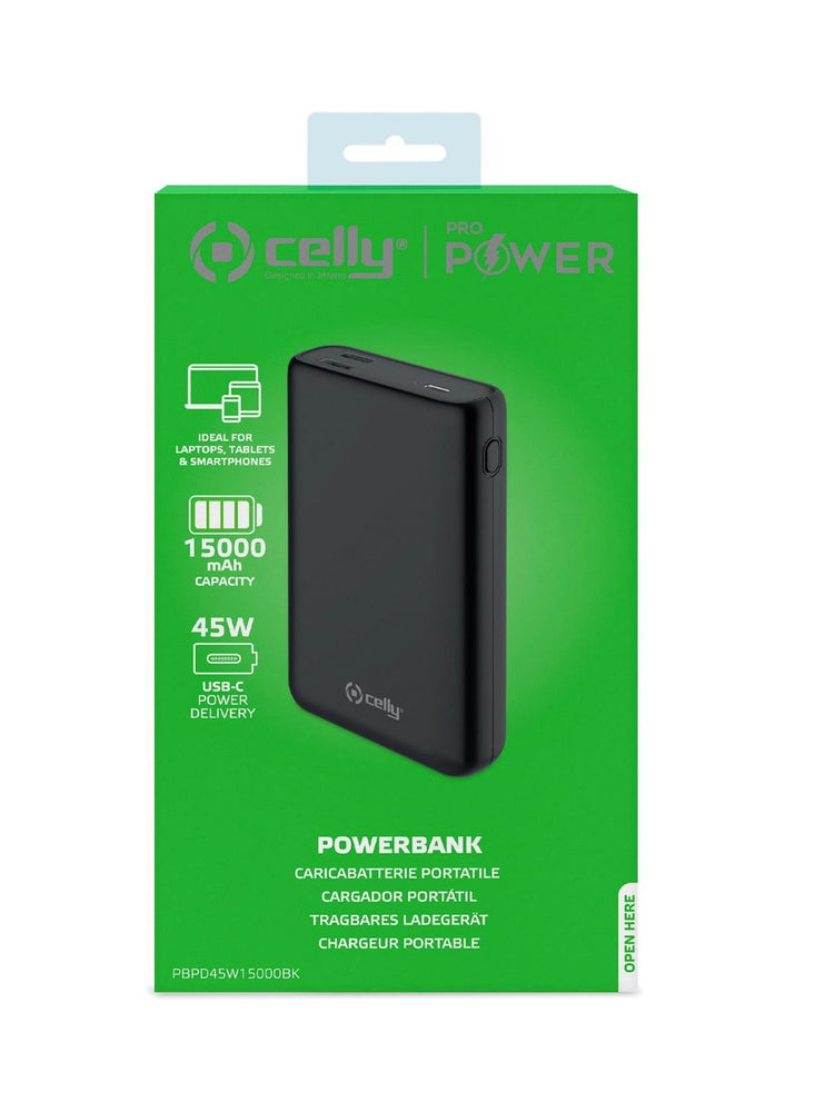 Power Bank PD 45W 15000 Mah [PRO POWER], USB-C Power  Ideal for Laptops,,Tablets & SmartPhones