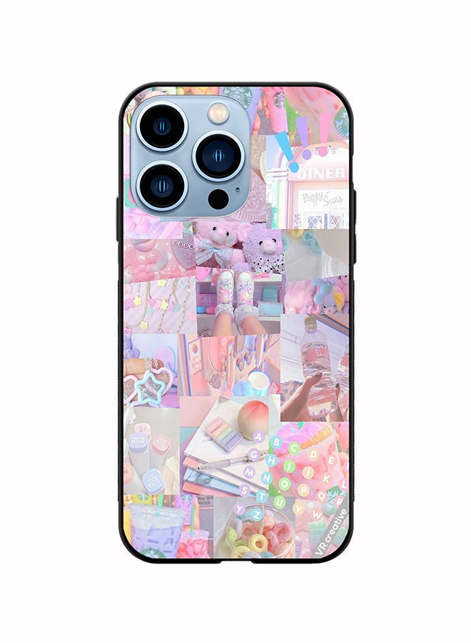 Protective Case Cover For Apple iPhone 13 Pro Max Cute Collage Design Multicolour