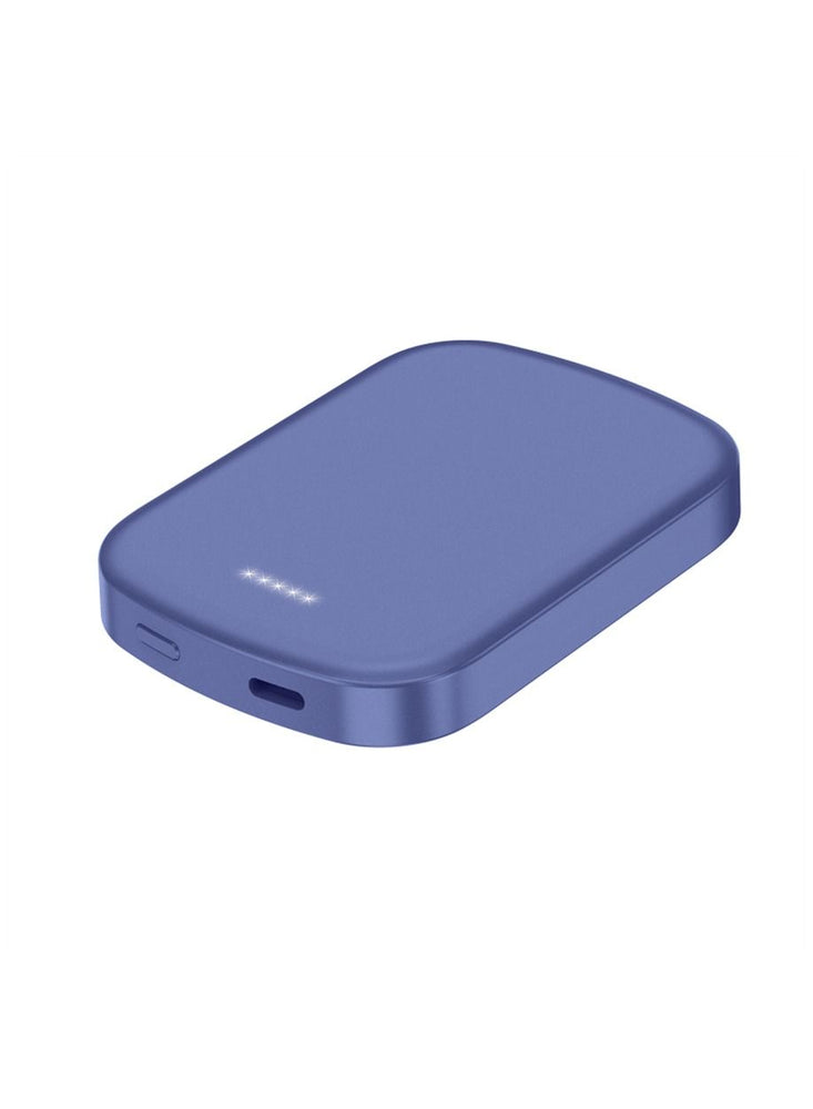 10000mAh Fast Magnetic Wireless Portable Power Bank Charger for iPhone 12 and 13 series.  Blue