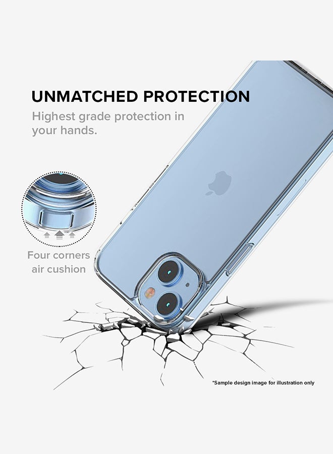 Classic Clear Case for Apple iPhone 15 Hybrid Soft Case Flexible Edges Anti Drop TPU PC Gel Thin Transparent Cover [ Designed for Apple iPhone 15 ] - Poly Lion