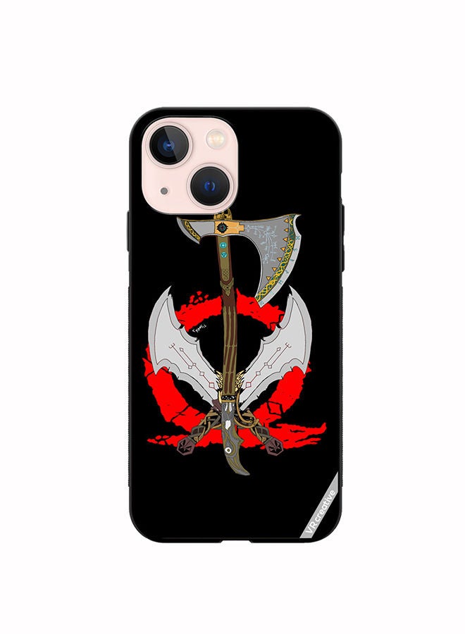 Protective Case Cover For Apple iPhone 14 God Of War Weapons Design Multicolour