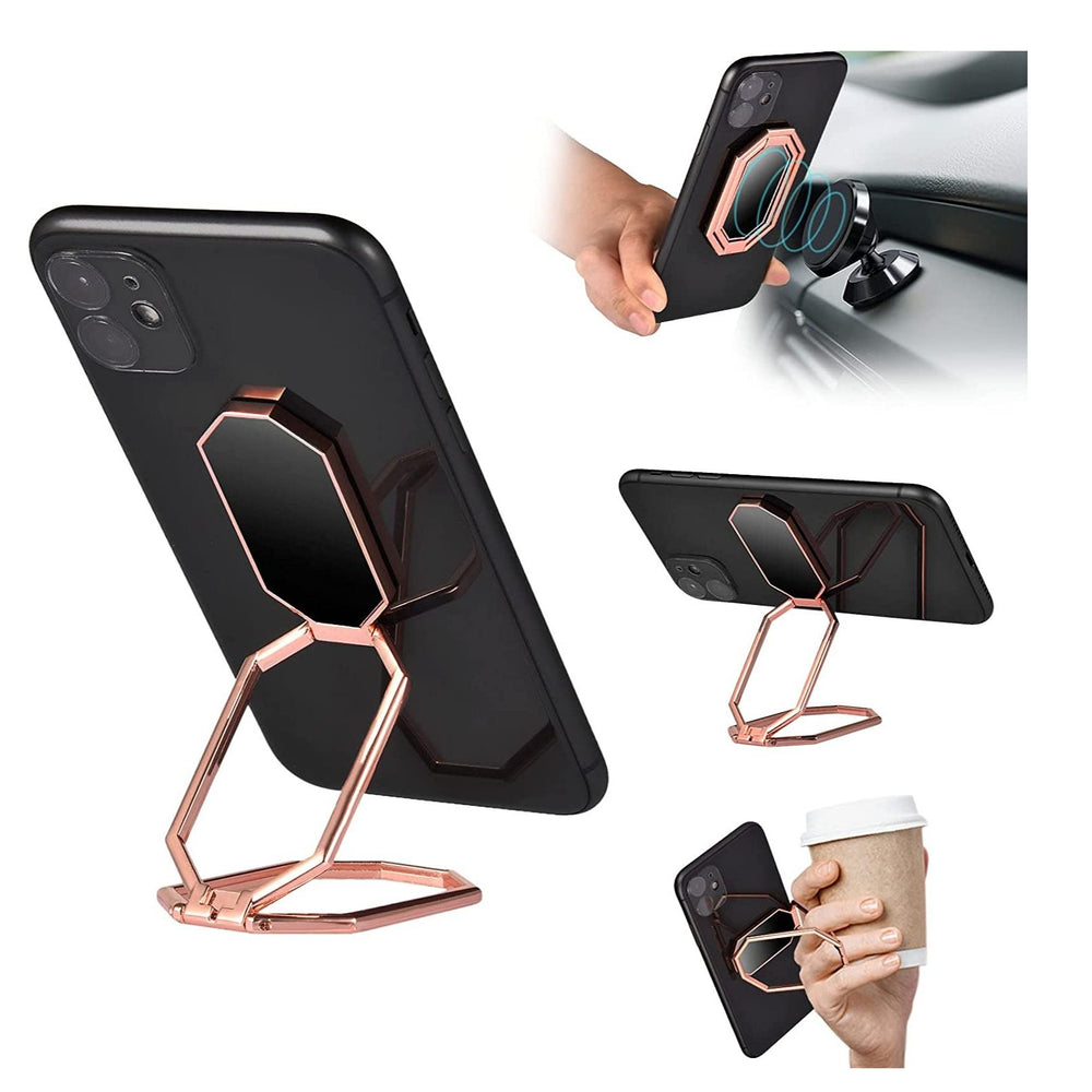 360° Free Swivel Foldable Phone Finger Holder Grip For Magnetic Mount Compatible With Any Smartphone