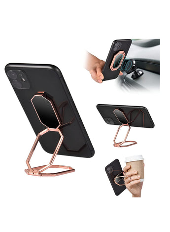 360° Free Swivel Foldable Phone Finger Holder Grip For Magnetic Mount Compatible With Any Smartphone