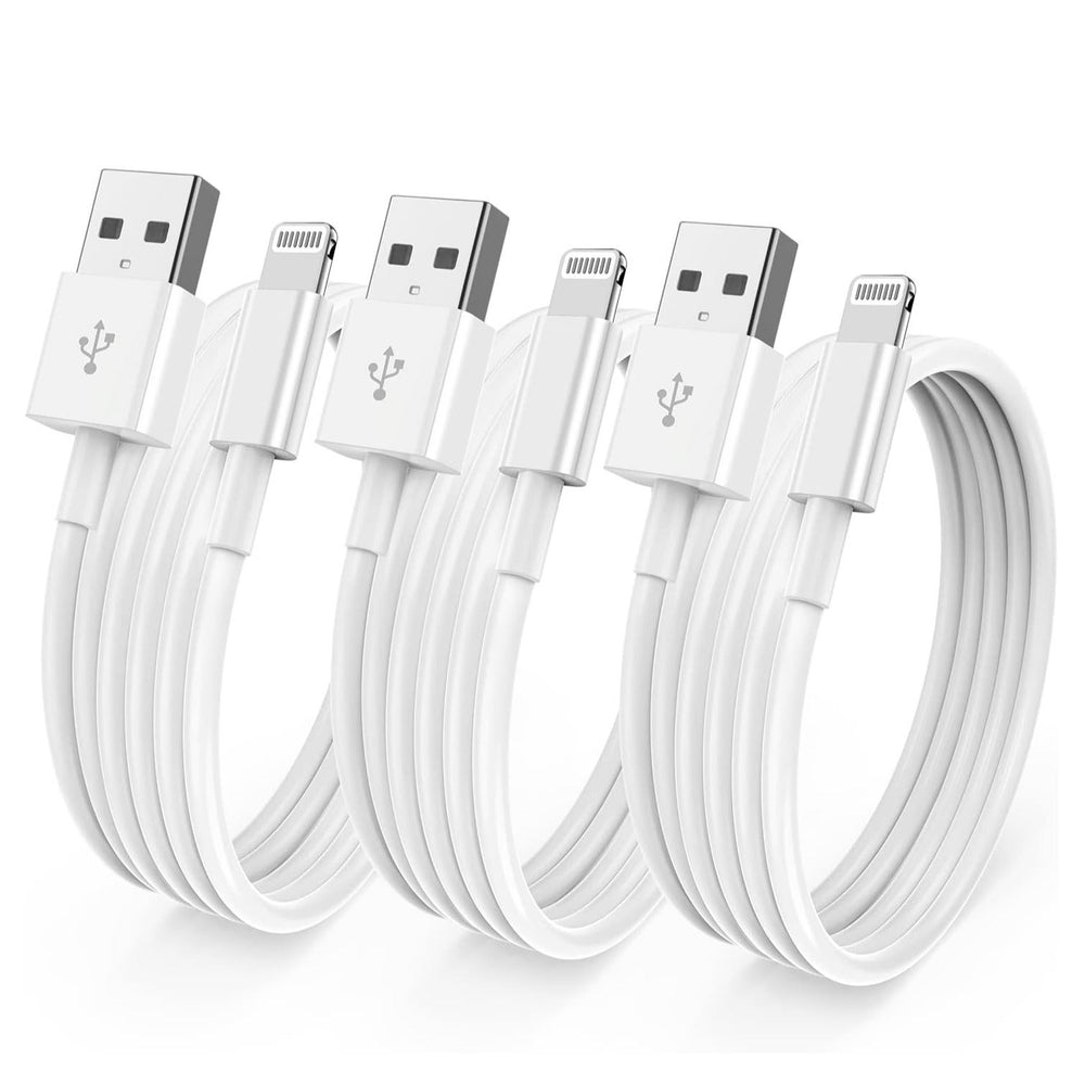 Apple MFi Certified Iphone Fast Charging Cable USB A to Lightning (Pack of 3)