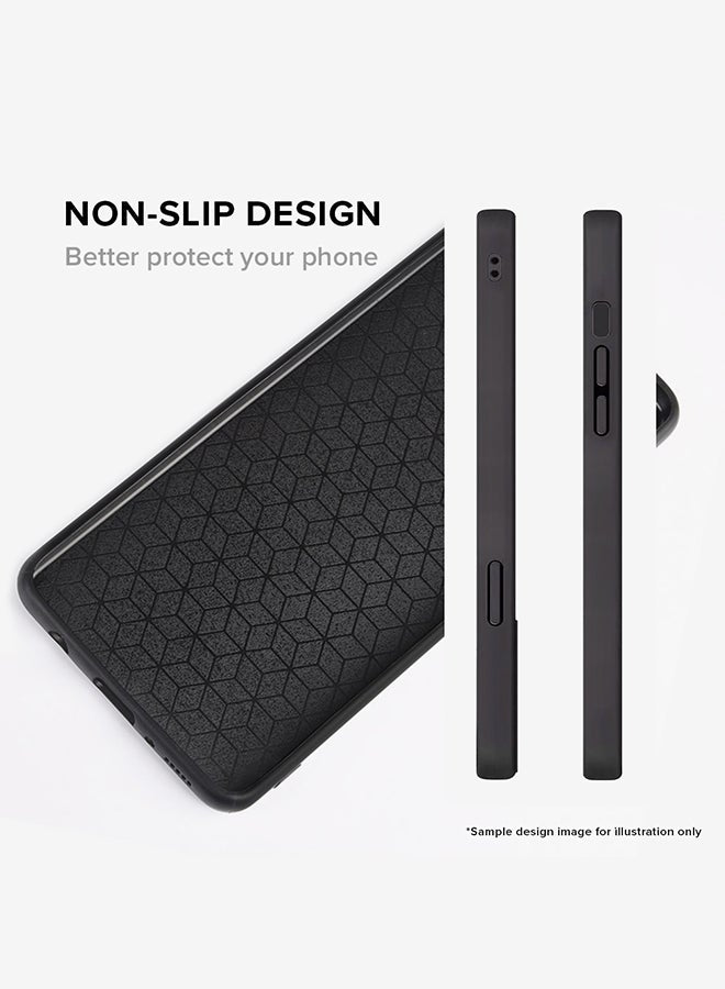 Cover for iPhone 15 Pro Case Rugged Black Slim fit Soft Flexible Anti Drop TPU Gel Thin Protective Phone Cases - Euro Pattern