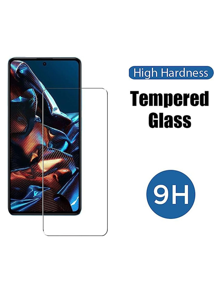 Tempered Glass for POCO X5 Pro 5G / Redmi Note 12 Pro 5G Screen Protector,9H Hardness High Definition Clear Scratch Resistant Bubble Free Anti-Fingerprints